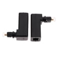thumbnail image 1 of 2Piezas ángulo Adaptador óptico 3 vías de Fibra (SPDIF / ) de sonido Digital Salida de sonido Analógica L / R CUTICAT Adaptador óptico, 1 of 8