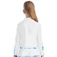 thumbnail image 6 of JanJean Kids Girls Athletic Sport Jacket Long Sleeve Zipper Figure Ice Skating Training Coat Top White 10, 6 of 7