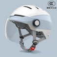 thumbnail image 5 of Casco de motocicleta eléctrico para hombres y mujeres, protector solar de verano, medio casco, casco de seguridad universal fresco para las cuatro estaciones, 5 of 5