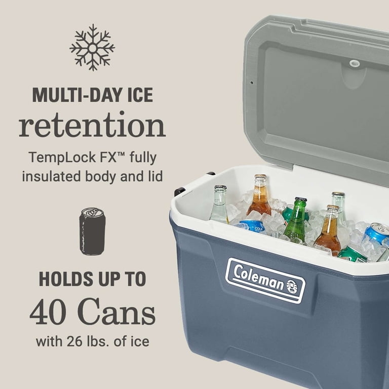 Coleman® 316 Series™ 52-Quart Ice Chest Cooler, Lakeside Blue, EZ