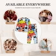 thumbnail image 7 of Haiem Funny Cats Pattern Women’s Long-sleeve Sleepwear,Sleepwear Set,2-piece Loungewear Set,Soft PJs Comfy Nightwear with Pockets-X-Large, 7 of 7