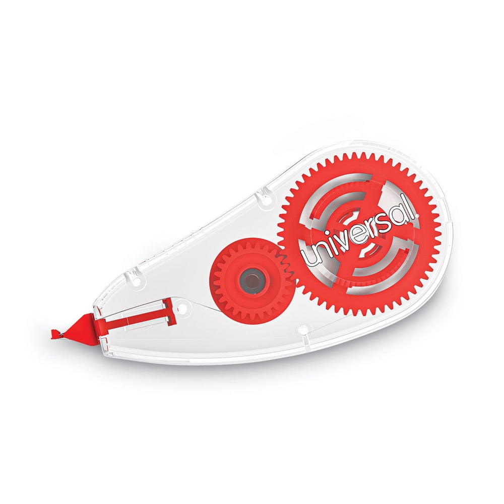 Universal Correction Tape Dispenser, Non-Refillable, 1/5" x 315", 10/Pack -UNV75616