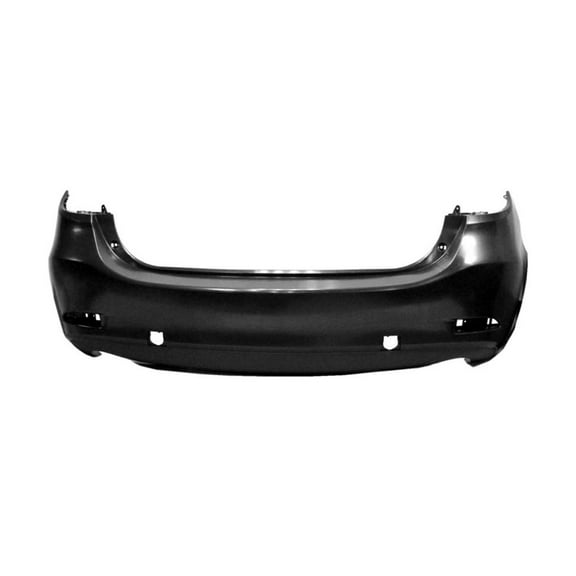 New Aftermarket CAPA Unpainted Rear Bumper Cover Replaces GJR950221ABB With Dual Exhaust fits 2014-2017 Mazda 6