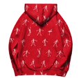 thumbnail image 4 of Women Hoodies Halloween Graphic Letter Print Sweatshirt Cozy Long Sleeve Pullover Tops for Fall Holiday Season, 4 of 6