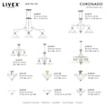 thumbnail image 6 of Livex Lighting Coronado Ceiling Mount in Brushed Nickel, 6 of 11