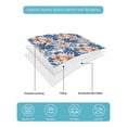 thumbnail image 5 of Blue Botanical Full Size Down Alternative Comforter, Lightweight Comforter Quilt Bedding Set with Pillow Shams Tropical Plants Summer Flowers All Seasons Bed Comforter Duvet Insert 78"x90", 5 of 7