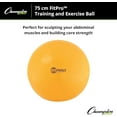 thumbnail image 5 of Champion Sports Exercise, Stability, Balance Ball, 75 cm, Yellow - Premium Quality, Pop-Resistant Gym Medicine Balls for Strength and Core Training, Rehab, Workout, Pilates, Pregnancy, Stretching, 5 of 5