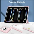 thumbnail image 6 of Allytechgroup Folio Stand Case for iPad Pro 13 inch M4 (2024) with Clear Transparent Back & Soft TPU Shockproof Frame Cover [Pencil Holder] [Auto Sleep/Wake] Smart Lightweight Trifold Shell, Rosegold, 6 of 10