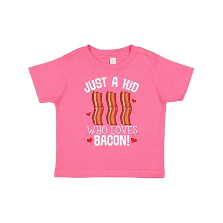 

Inktastic Just a Kid Who Loves Bacon Gift Toddler Boy or Toddler Girl T-Shirt
