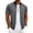 Dark Gray, variant on Men's Full Zip Bomber Jacket Summer Lightweight Flight Jackets Short Sleeve Casual Loose Sportswear Jacket with Pockets Black M