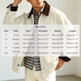 thumbnail image 2 of Lutiedan Mens Button down Jackets Fall Lightweight Vintage Barn Jacket Long Sleeve Corduroy Lapel Outwear with Pockets S-XXL, 2 of 7