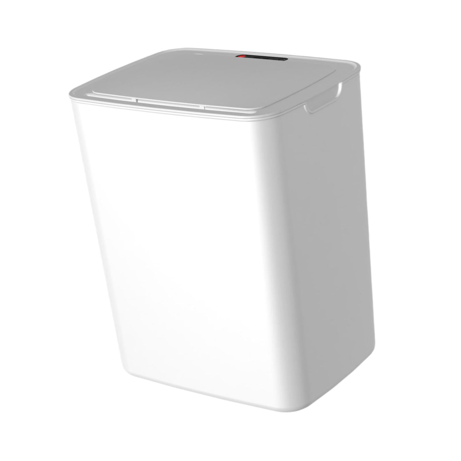 Fancyes Intelligent Trash Can Smart Trash Can Large Capacity Space Saving Household Trash Can Garbage Bin for Bathroom Cabinet Office