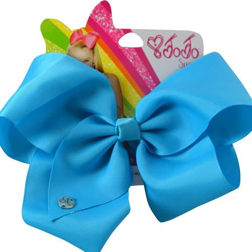 JoJo Siwa Neon Blue Basic Bow - Walmart.com