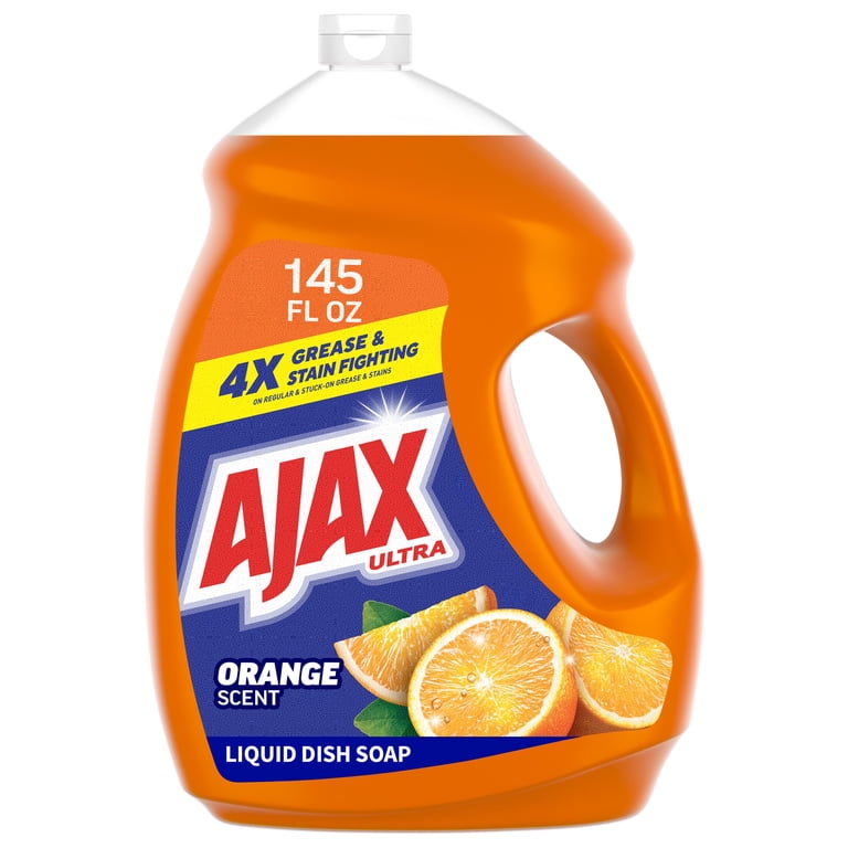 Ajax Ultra Liquid Dish Soap, Orange Scent, 145 fl oz photo 1
