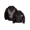 thumbnail image 2 of 4T Little Boys' Upwing Eagle Biker Pleather Jacket Blk (4T) 0376074, 2 of 2