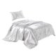 thumbnail image 1 of Cateissary Funda de edredón Funda de edredón de seda artificial Cremallera Funda de almohada para dormir Juego de cama Juegos de cama Blanco 168x229cm Cateissary HA003632-19, 1 of 1