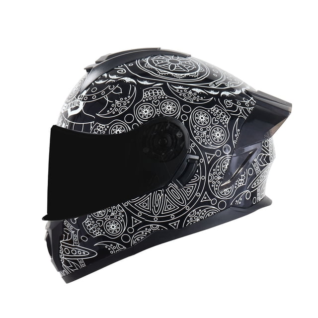 Casco Para Moto Edge Abatible Blanco Mexicano Doble Certificación L