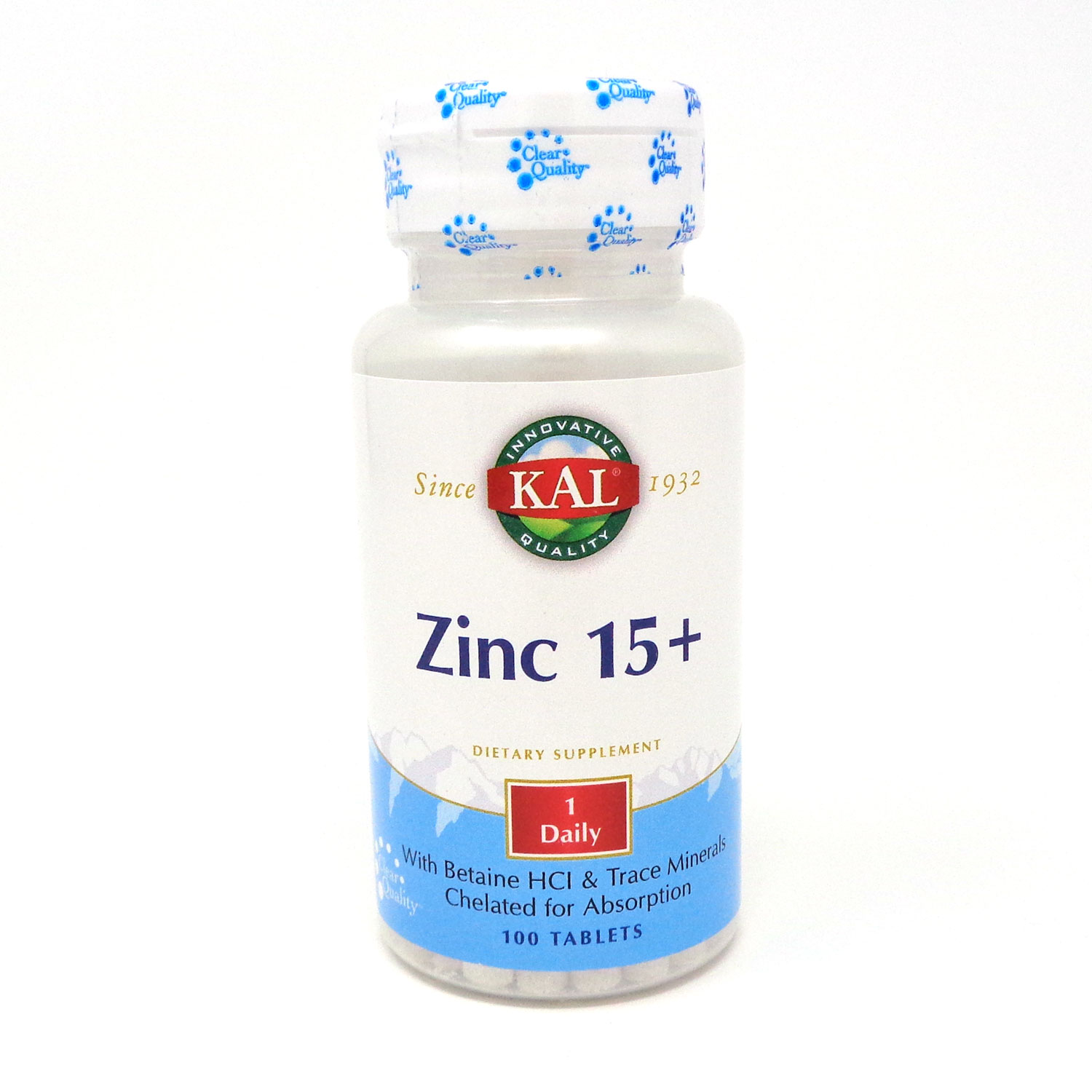 KAL Zinc 15+ w/ Betaine HCl & Trace Minerals Healthy Metabolism