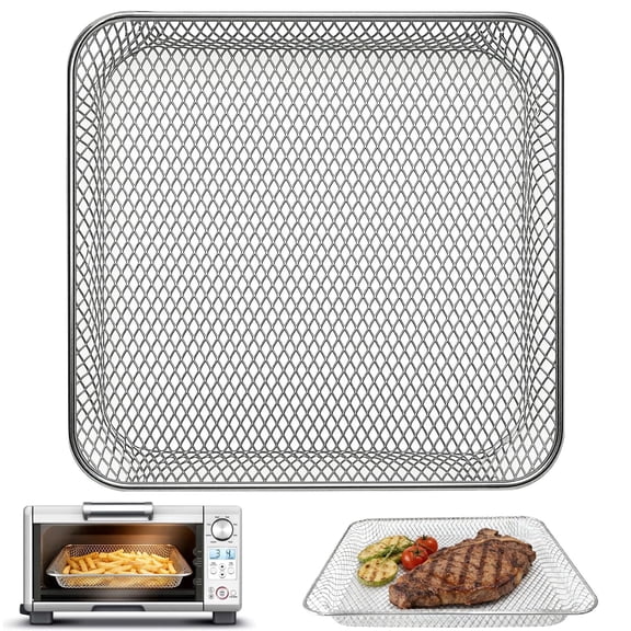 GCQ Stainless Steel Air Fryer Basket for Breville BOV450XL Oven, 11.5"×10.3" Accessory, Dishwasher Safe