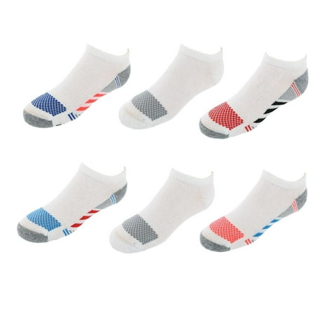 Hanes Boys Socks, 6 Pack No Show X-Temp (Big Boys)