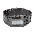 thumbnail image 1 of Unique LED Watch, Binary Mode Display, Convex Arc Structure, Waterproof LED Wristwatch, Black Electronic Watch L, 1 of 2