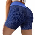 thumbnail image 4 of Abcnature Plus Size Shorts, Womens Athletic Shorts, Womens Stretch Leggings Fitness Running Gym Pockets Active Shorts, Yoga, Comfy Beach Shorts, Yoga Pants, Cycling Sport Shorts Blue XXL, 4 of 4