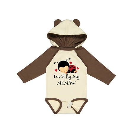 

Inktastic Loved by My MeMaw Grandchild Gift Baby Girl Long Sleeve Bodysuit