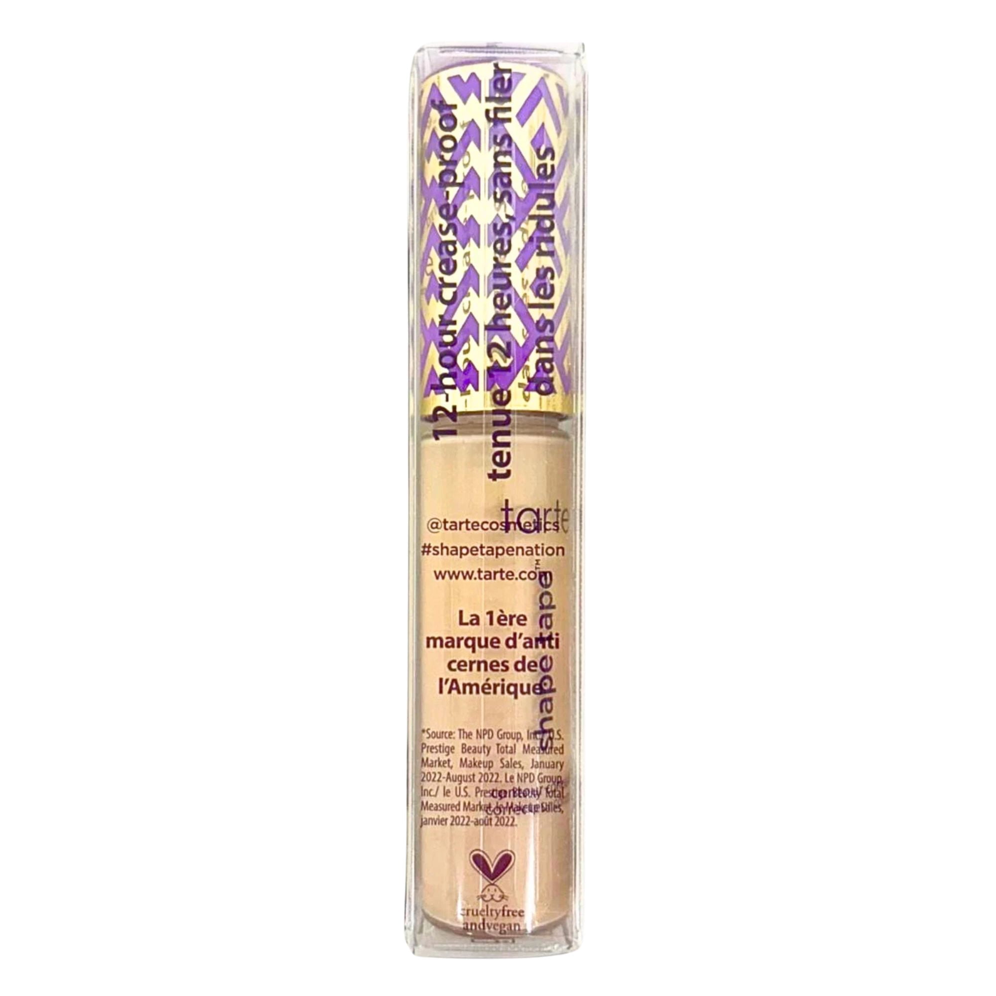 Tarte Shape Tape Full Coverage Matte Concealer, 16N Fair-Light Neutral Shade, Long-Wear Makeup, 0.33 fl oz