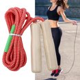 thumbnail image 4 of Jumping Rope Wood Handle Adjustable Strong Flax Weaving Long Rope Fat Burning Professional Adult And Children Fitness Exercise Skipping Rope Workout Equipment, 4 of 7