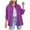 A03-Dark Purple, variant on Towmus Casual Quilted Jackets for Women Button Down Collared Long Sleeve Shirts Frayed Hem Fall Jackets with Pockets