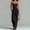 Black, variant on NMMUED Jumpsuits for Women Dressy Casual Sleeveless Wide Leg Long Romper Spaghetti Strap High Waist Lounge Jumpsuit with Pockets Beige L