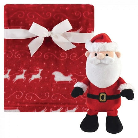 UPC: 0660168591156 | Hudson Baby Infant Plush Blanket with Toy Santa One Size