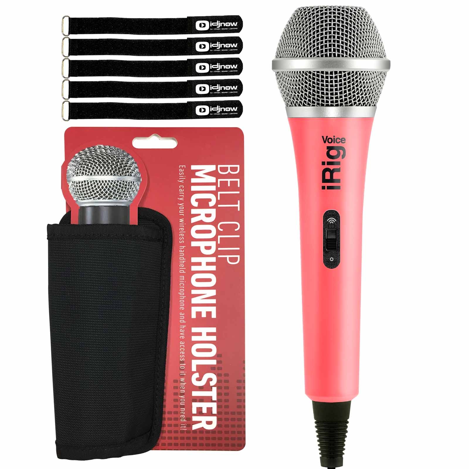 iRig Voice HandHeld Karaoke Microphone in Pink with Wireless