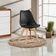 thumbnail image 2 of Comedor Krona para 4 Personas con Mesa Negra y Sillas Escandinavas con Asiento Acolchado, 2 of 7