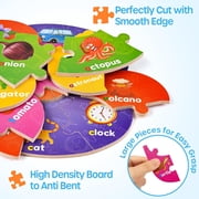 SYNARRY Number and Alphabet Puzzles for Kids Ages 3-5, ABC Learning for Toddlers Ages 3+, Preschool Activities Letter Puzzles Montessori Educational Toys Gifts for 4 5 6 7 8 Year Old Boys Girls