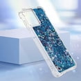 thumbnail image 6 of Case for Motorola Moto G Power 5G 2023 Case Glitter Cute Luxury Love Liquid Quicksand Clear Soft TPU Girls Women Stylish Bumper Shockproof Protective Cover for Moto G Power 5G 2023 Blue YB, 6 of 14