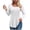 White, variant on vigerkar Womens Long Length Sleeve Tops Casual Crew Neck T Shirt Pleated Loose Fit Blouses (Dark Gray, XXL)