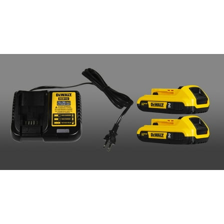 Dewalt 20V DCB112 Charger and 2 DCB203 Batteries