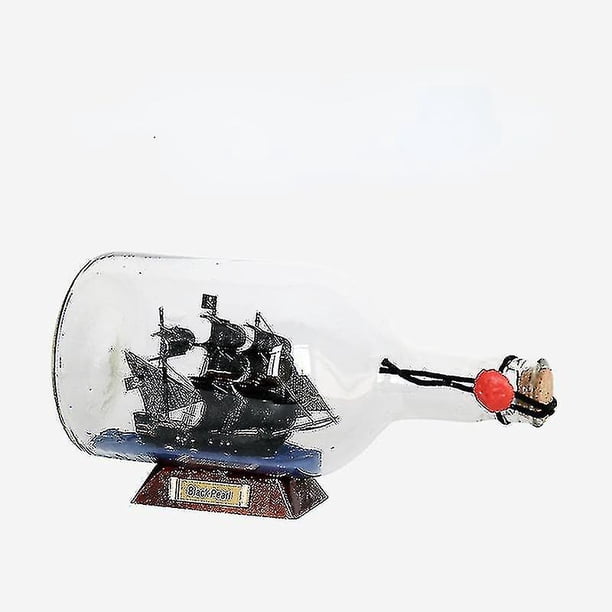 Zeilboot in Wishing Bottle Glazen Kurkflessen, Drift Bottle Decor, Nautical Battle Ship, Handgemaakte Zeilboot Cadeau voor Room Decor, Home Office Decor(medium