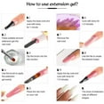thumbnail image 3 of Poly Nail Gel kit with Extension Gel Nail Extension Shapes Nail Lamp Nail File for Nail Manicures Beginners Starter Kit, 3 of 7