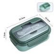thumbnail image 4 of Conteneur de Stockage Alimentaire Étanche à 3 Compartiments Bento pour une Utilisation Quotidienne au Bureau, 4 of 4