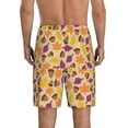 thumbnail image 4 of Lsque Acorn Autumn Fall Leaf Leaves Mens Sleep Pajama Shorts,Short Pajama Pants, Cotton Ultra-Soft Knit-4X-Large, 4 of 9