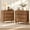 Walnut, variant on Evermagin Fluted Nightstand Set of 2 with 3 Drawers, 31.5" W Farmhouse Bedside Table with Handles for Bedroom, Living Room, Small Space, Walnut