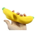 thumbnail image 1 of 1 Squishy Banana Filled With Sand - Moldable Sensory, Stress, Squeeze Fidget Toy Special Needs Soothing, 1 of 5