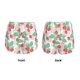 thumbnail image 6 of Uemuo Strawberry Pattern Women's Athletic Shorts High Waisted Running Shorts with Liner Pockets Gym Elastic Workout Shorts-Medium, 6 of 9