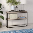 thumbnail image 2 of Evelyn&Zoe Edmund 42" Wide Rectangular Console Table, Antiqued Gray Oak, 2 of 7