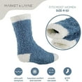 thumbnail image 4 of Market & Layne Adult Fuzzy Socks / Soft Cozy Crew Socks for Women - 5 Pairs, 4 of 5