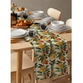 thumbnail image 6 of ERUNPONLY Banana Pineapple Table Runner - 90 Inch Long Summer Tropical Fruit Botanical Cotton and Linen Blended Dress Scarves Farmhouse Table Runner for Kitchen Dining, Coffee Table, 13"x90", 6 of 8