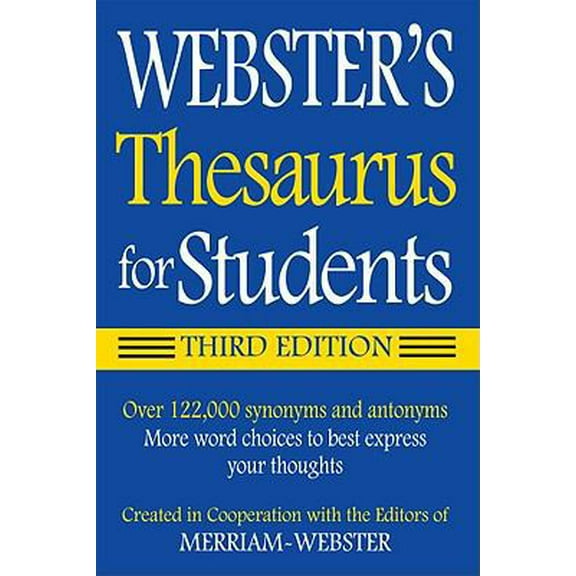Pre-Owned Webster's Thesaurus for Students (Paperback) 1596950943 9781596950948