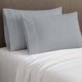 thumbnail image 3 of 100% Cotton Percale Pillowcases Cool & Crisp Standard Light Gray by Color Sense, 3 of 13